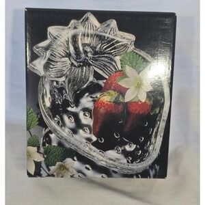 Studio Nova All Occasion Etched Glass Fruit Candy Dish 5 1/2" by Mikasa